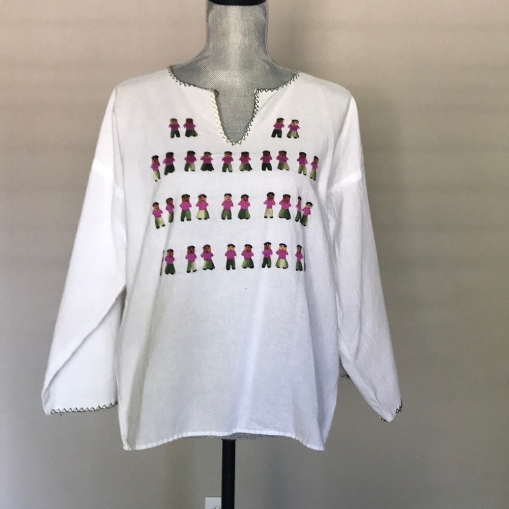 Embroidered top—purchased in Mexico